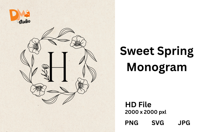 Sweet Spring Monogram
