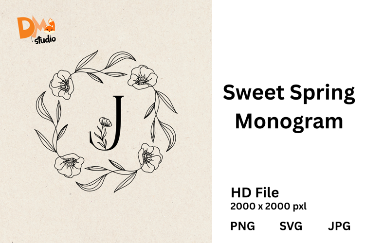 Sweet Spring Monogram