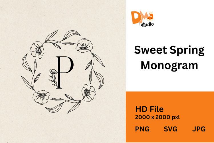 Sweet Spring Monogram