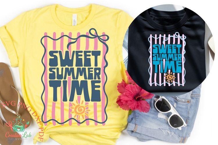 Sweet Summer Time SVG PNG, Preppy Trendy Summer Shirt SVG