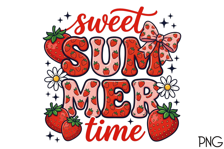 Sweet Summer Time Strawberry Png