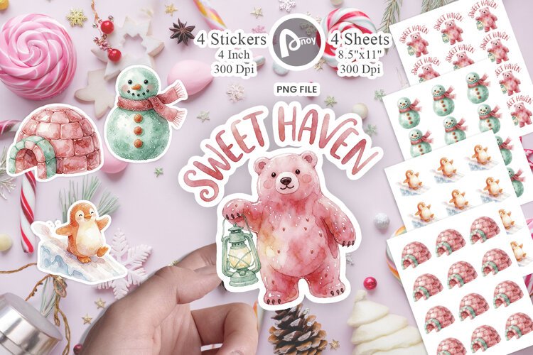 Candy Igloo Village Sticker example image 1