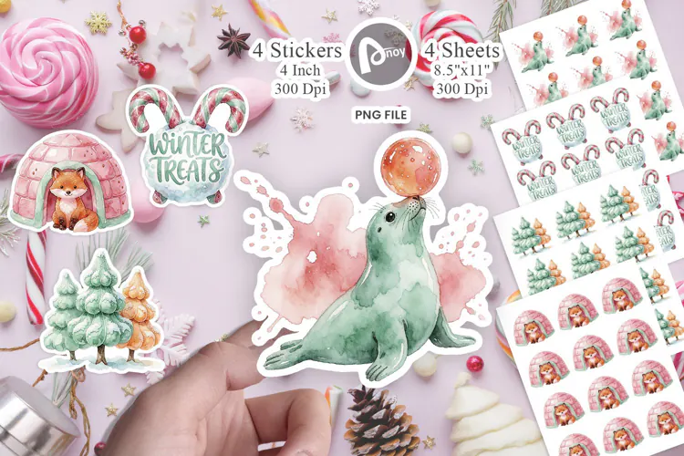 Candy Igloo Village Sticker