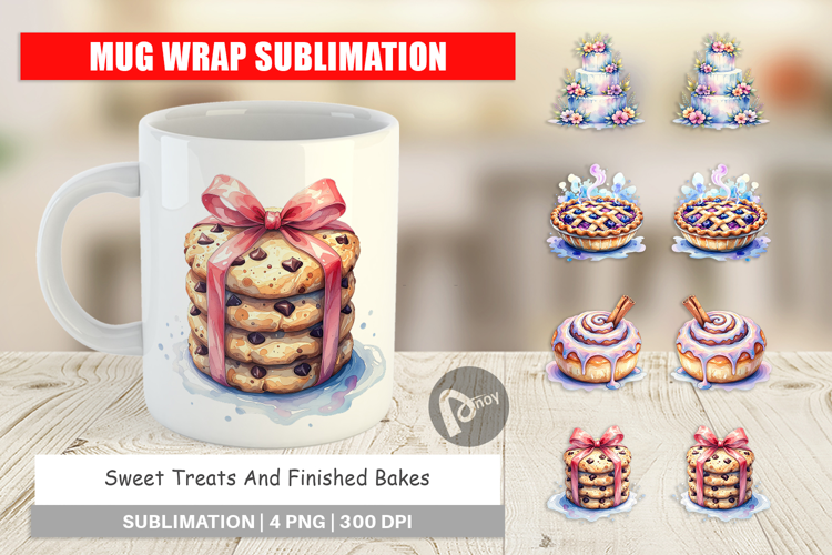 Sweet Cakes & Pies Mug Wrap