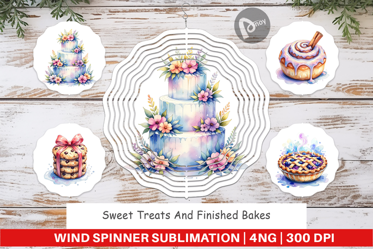 Sweet Cakes & Pies Wind Spinner