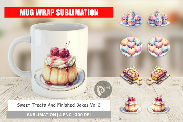 Sweet Cakes & Pies Mug Wrap