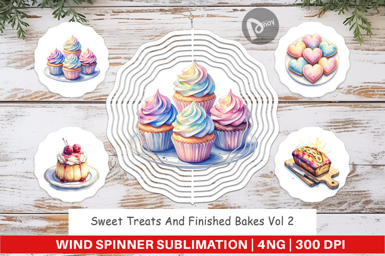 Sweet Cakes & Pies Wind Spinner example image 1