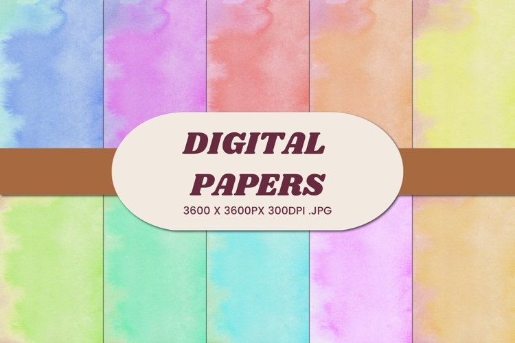 Sweet Watercolor Digital Papers Background