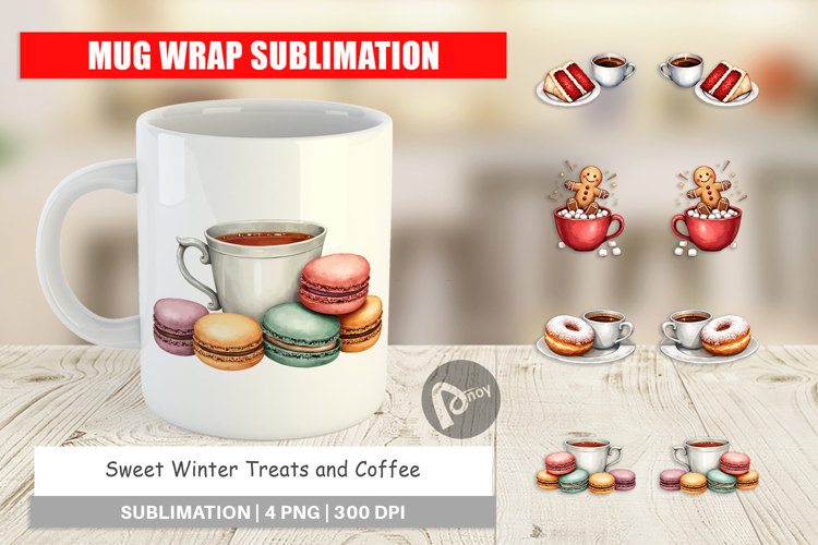 Winter Treats Coffee Mug Wrap