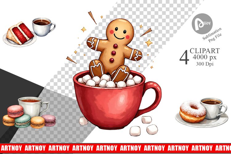 Winter Treats Coffee Clipart