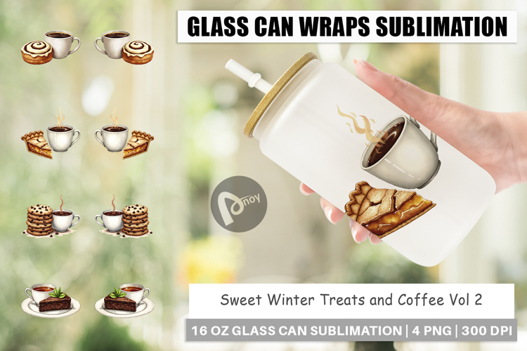 Winter Treats Coffee Glass Can