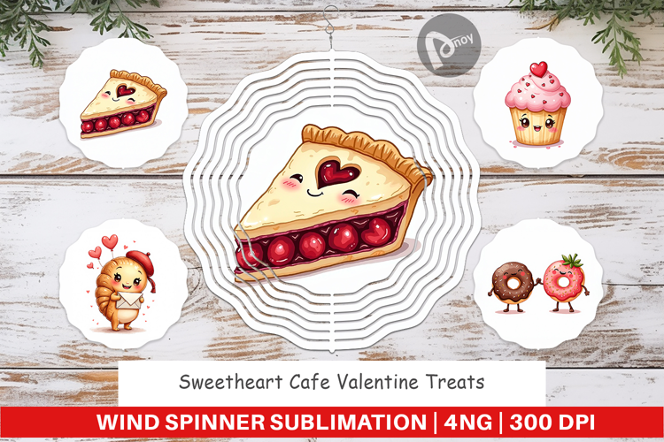 Sweetheart Cafe Valentine Wind Spinner