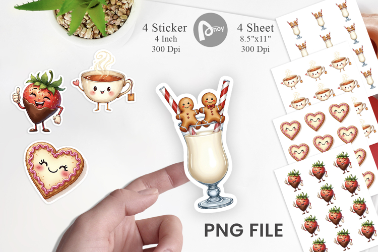 Sweetheart Cafe Valentine Sticker