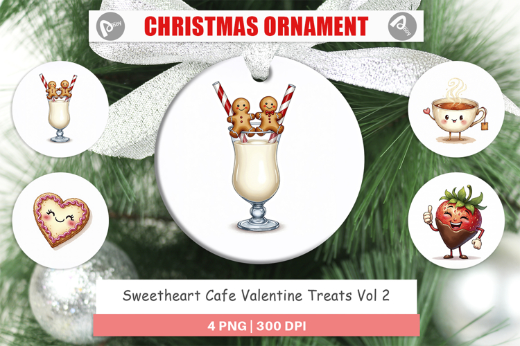 Sweetheart Cafe Valentine Ornament