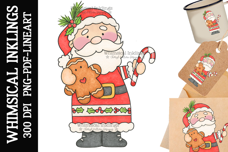 Santa Christmas Clipart Image 11