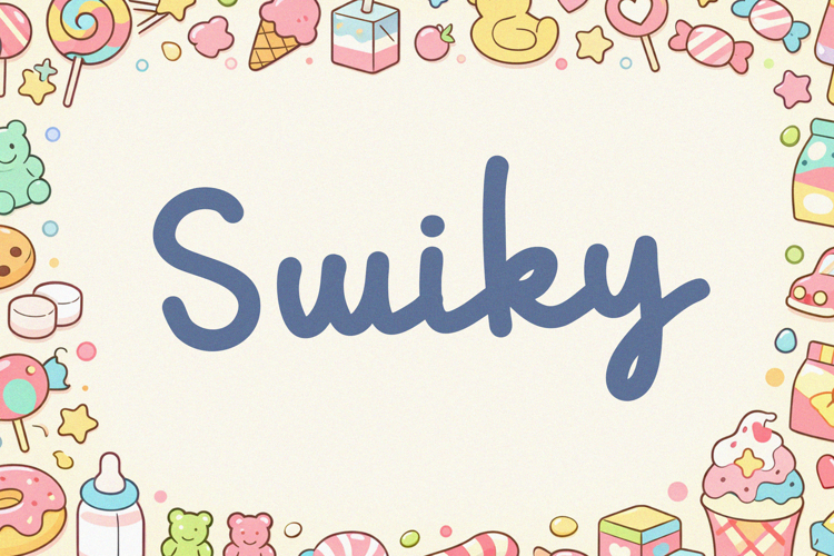 Swiky Playful Monoline Script Font