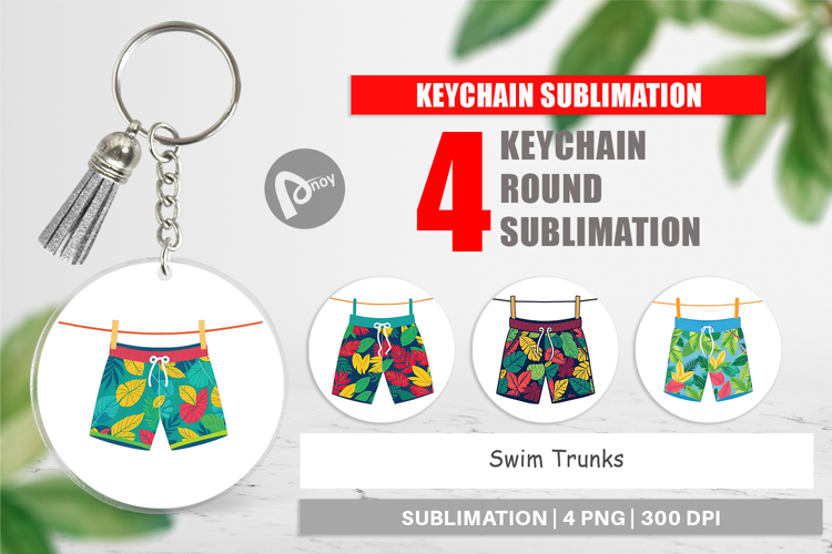 Keychain Swim Trunks