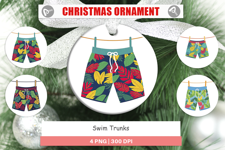 Ornament Swim Trunks