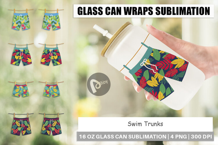 Glass Can Swim Trunks example image 1