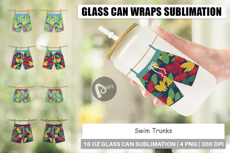 Glass Can Swim Trunks