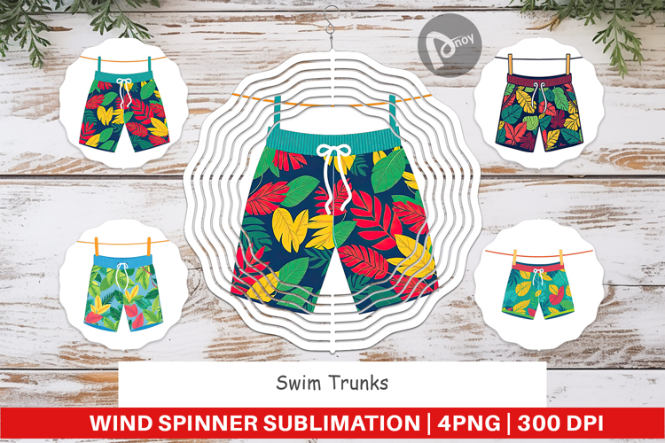 Wind Spinner Swim Trunks