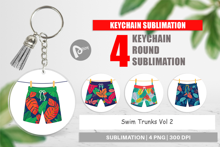Keychain Swim Trunks