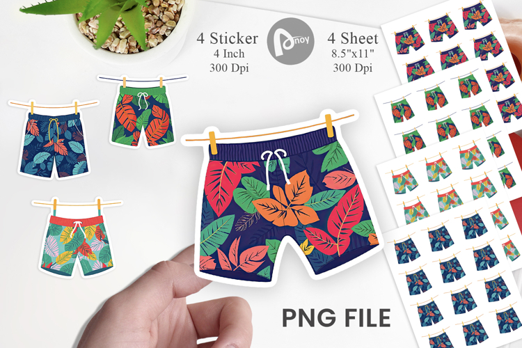 Swim Trunks Sticker