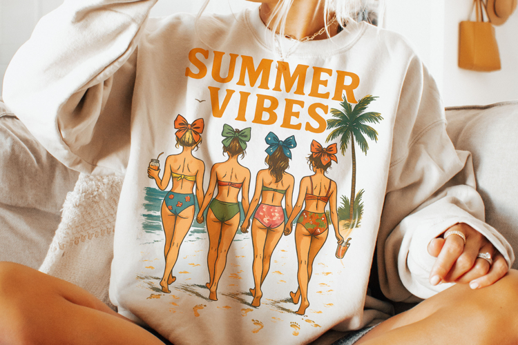 Summer Vibes, Beach PNG, Hello Summer PNG, Girls Trip PNG