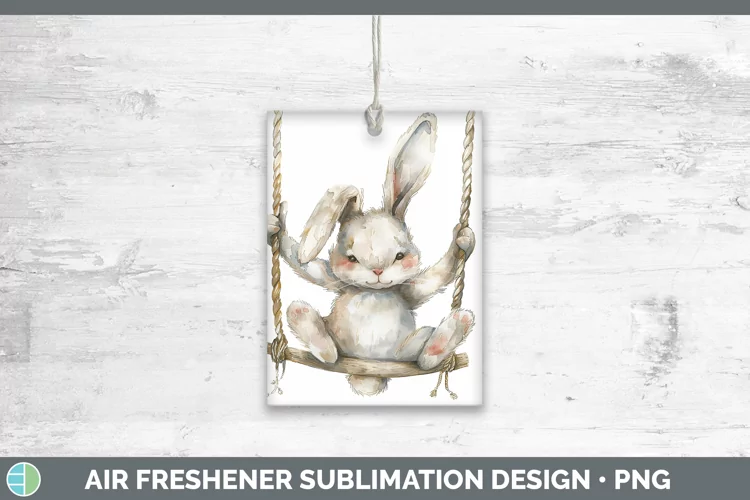 Swinging Bunny Rabbit Air Freshener Sublimation Car Freshene