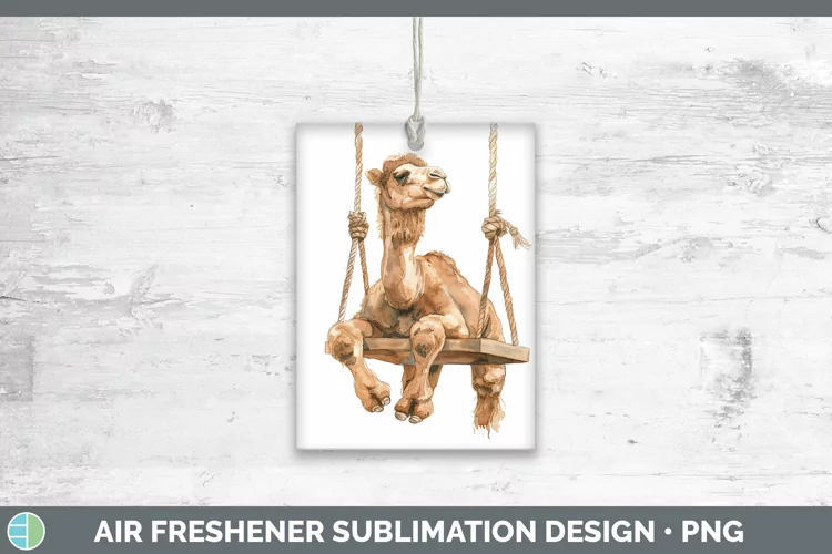 Swinging Camel Air Freshener Sublimation Car Freshener Desig