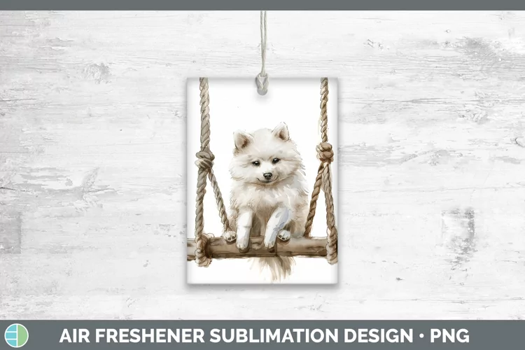 Swinging Dogs American Eskie Dog Air Freshener Sublimation C