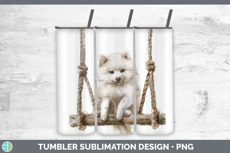 Swinging Dogs American Eskie Dog Tumbler Sublimation 20 oz S