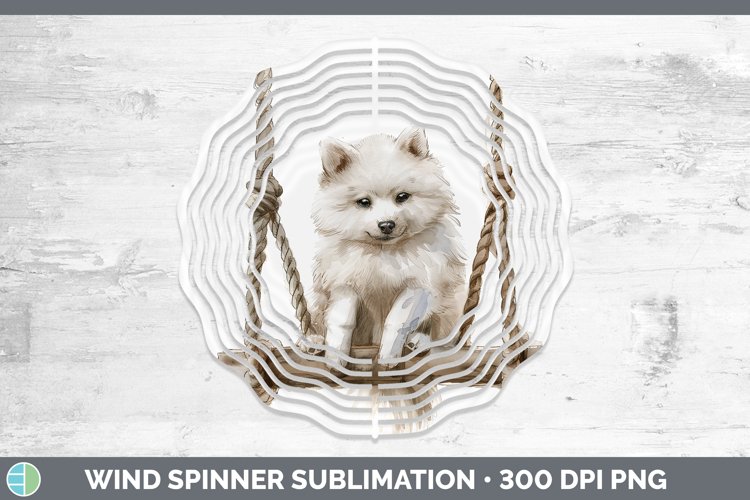 GorgeousSwinging Dogs Wind Spinner design.
