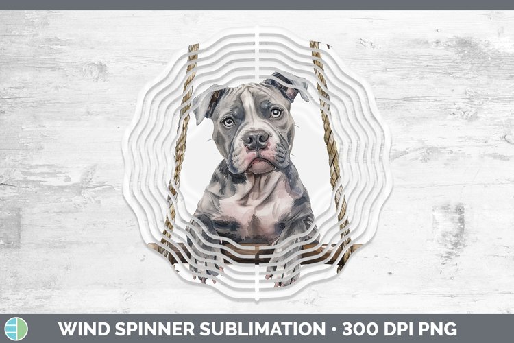 GorgeousSwinging Dogs Wind Spinner design.