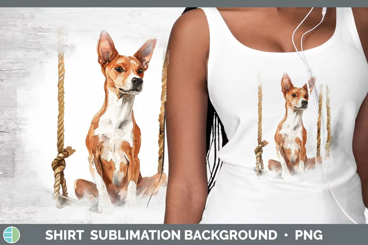 Swinging Dogs Basenji Shirt Sublimation Sublimation Backgrou