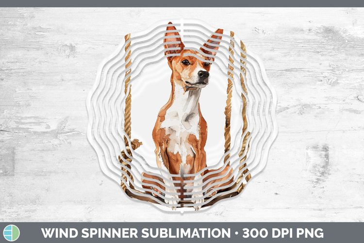 GorgeousSwinging Dogs Wind Spinner design.
