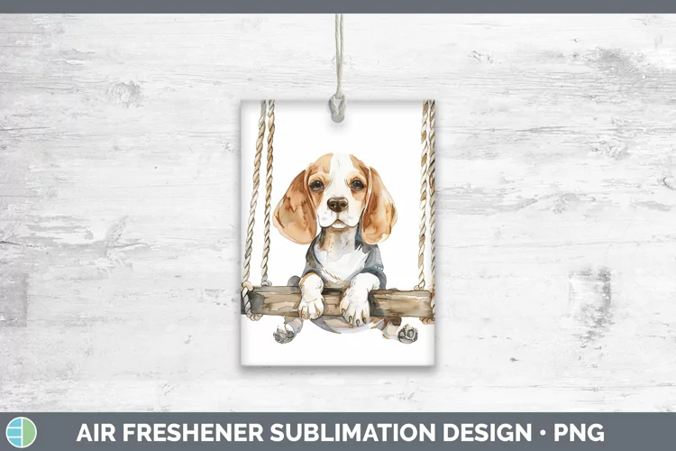 Swinging Dogs Beagle Air Freshener Sublimation Car Freshener