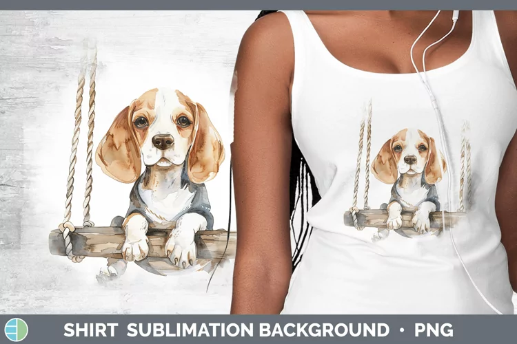 Swinging Dogs Beagle Shirt Sublimation Sublimation Backgroun