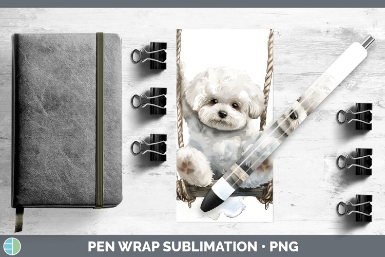 GorgeousSwinging Dogs Pen Wrap design.