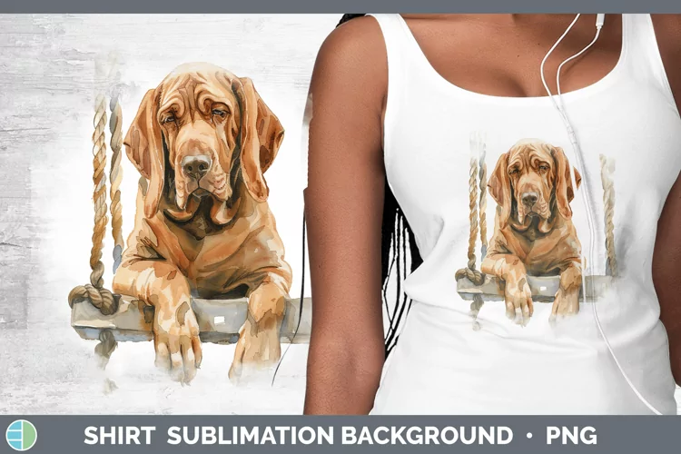 Swinging Dogs Bloodhound Shirt Sublimation Sublimation Backg