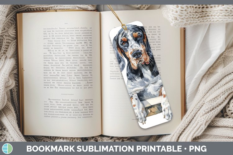 GorgeousSwinging Dogs Bookmark design.