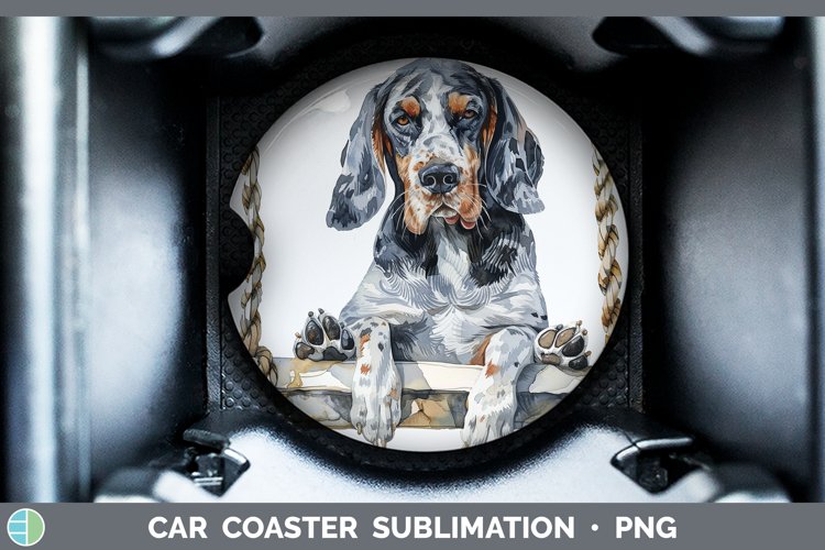 GorgeousSwinging Dogs Car Coaster design.