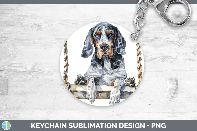 GorgeousSwinging Dogs Keychain design.