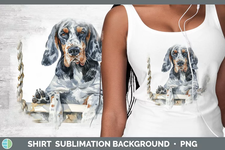 Swinging Dogs Bluetick Coonhound Shirt Sublimation Sublimati