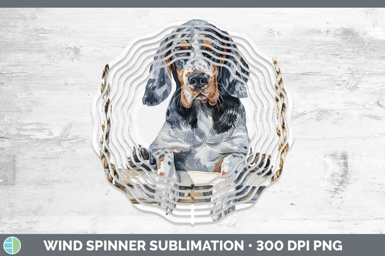GorgeousSwinging Dogs Wind Spinner design.