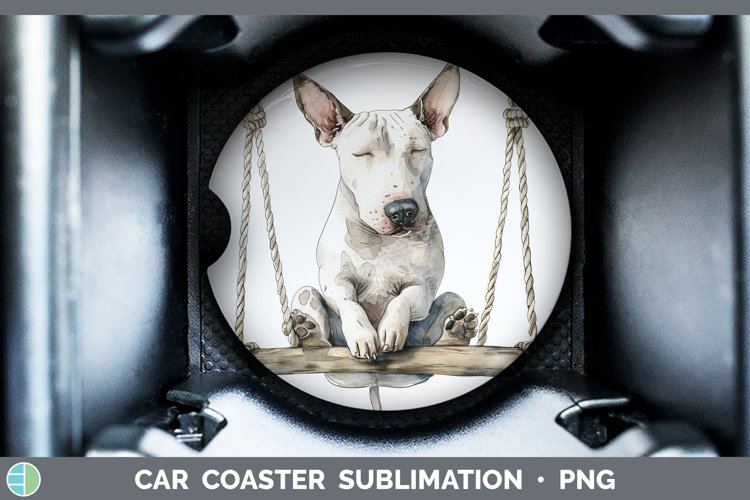 GorgeousSwinging Dogs Car Coaster design.