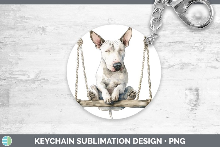 GorgeousSwinging Dogs Keychain design.
