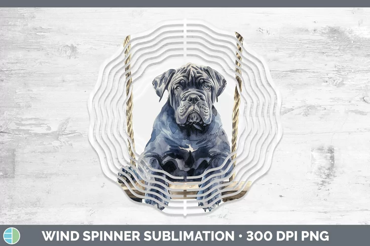 Swinging Dogs Cane Corso Wind Spinner Sublimation Spinner De