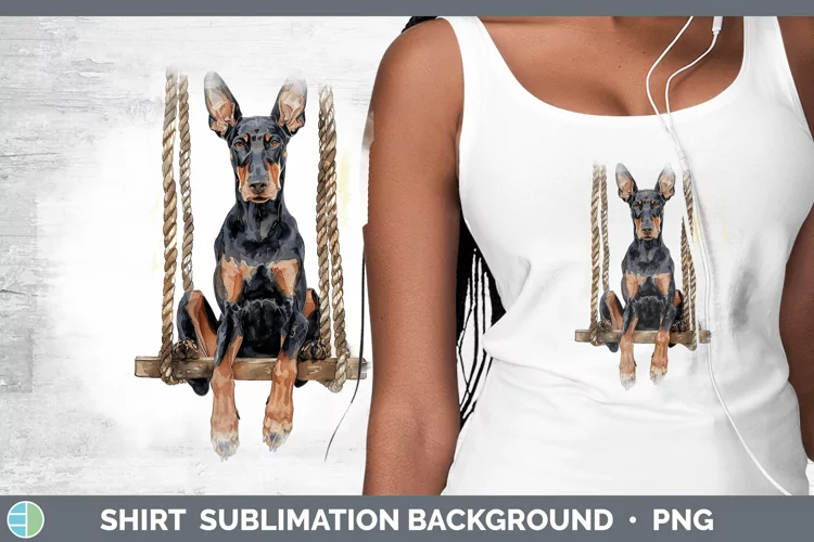 Swinging Dogs Doberman Pinscher Shirt Sublimation Sublimatio