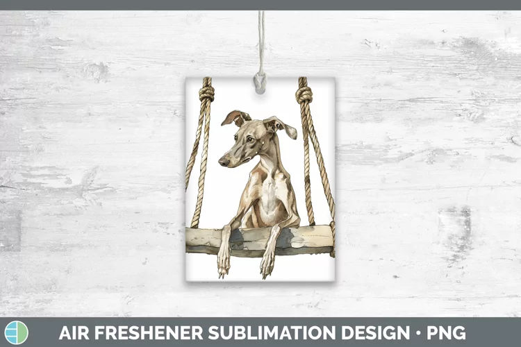 Swinging Dogs Greyhound Air Freshener Sublimation Car Freshe